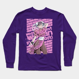 Chun Li Pink Long Sleeve T-Shirt